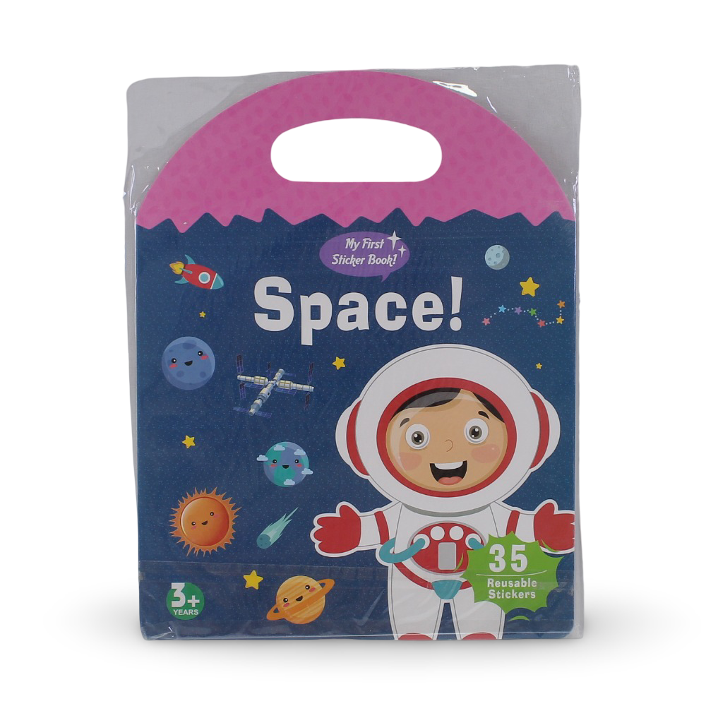My First Stickers Book Space Reusable Stickers – 35 Pcs