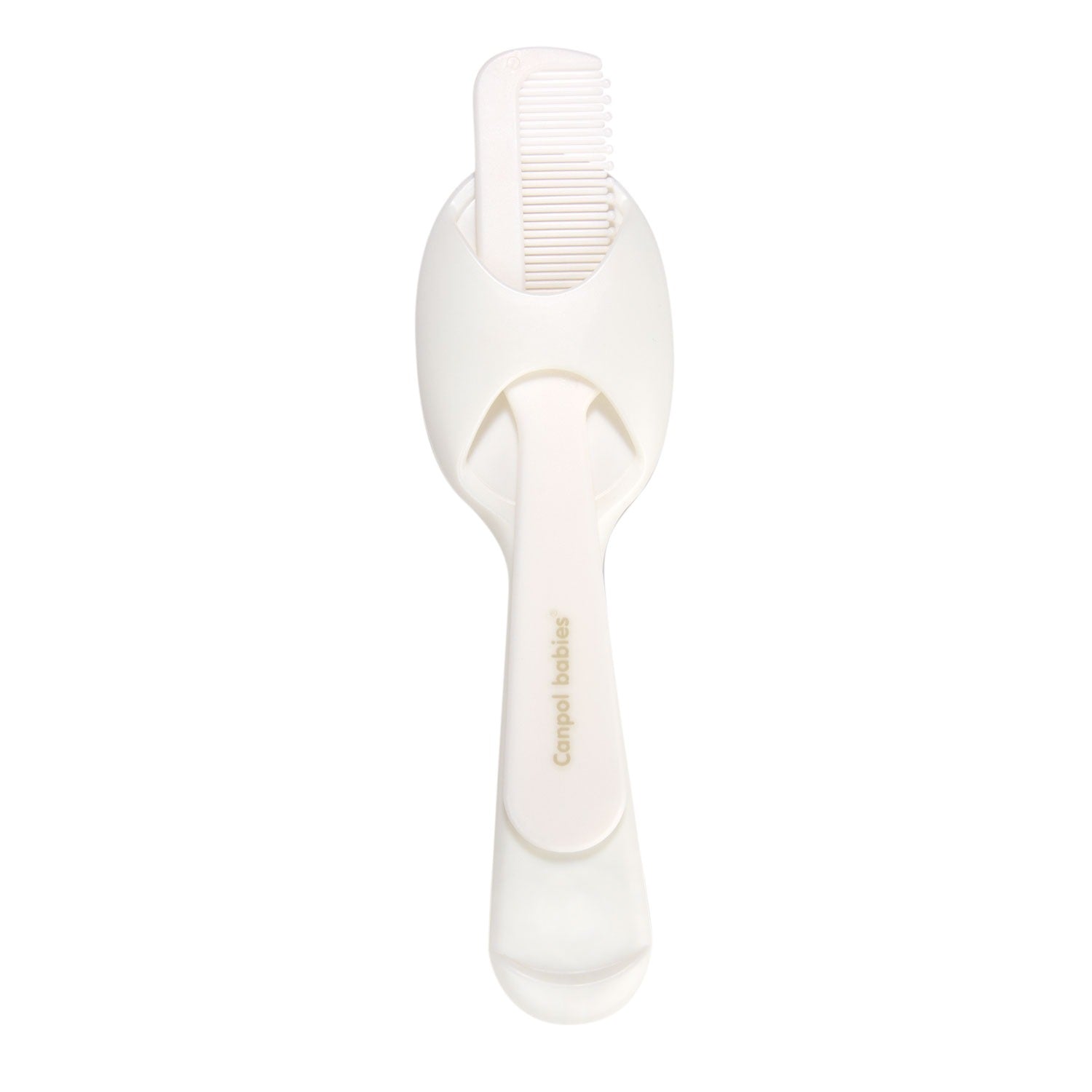 Canpol Babies Brush & Comb Set for Infants – White (0m+)