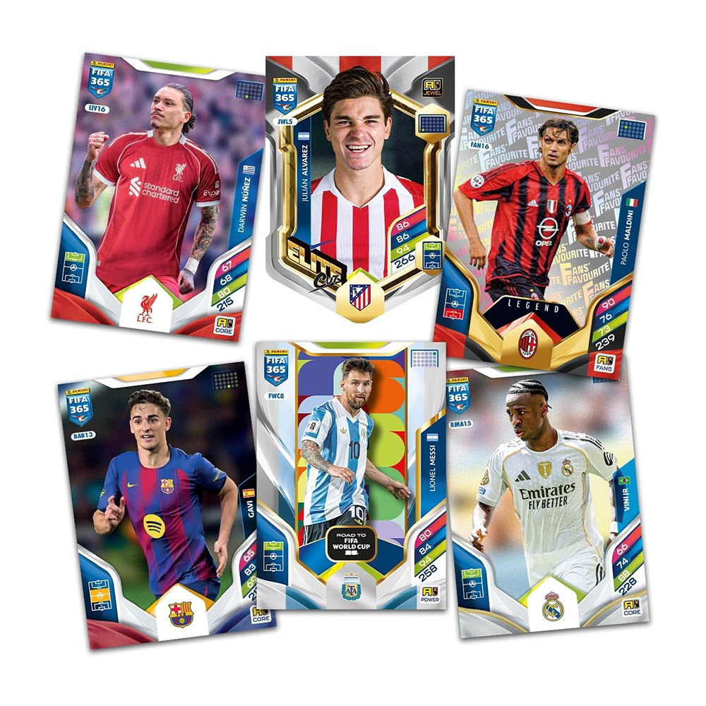 Panini FIFA 365 2026 Adrenalyn XL Trading Cards – 6 Cards