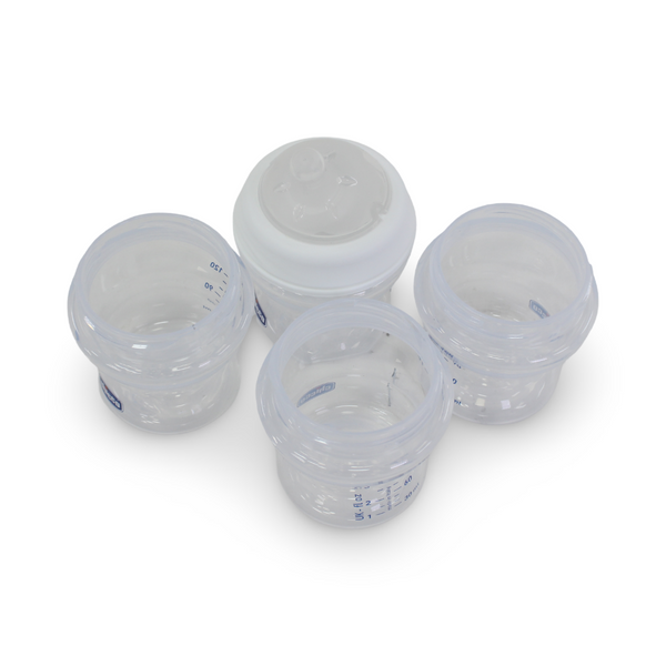 Chicco Natural Feeding Multi-Use Milk Containers – 4 Pcs