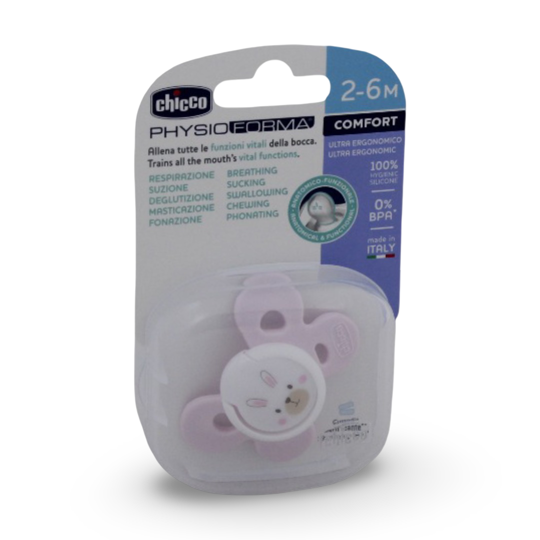 Silicone Physio Comfort Soother 2-6m - Baby Essentials - Chicco