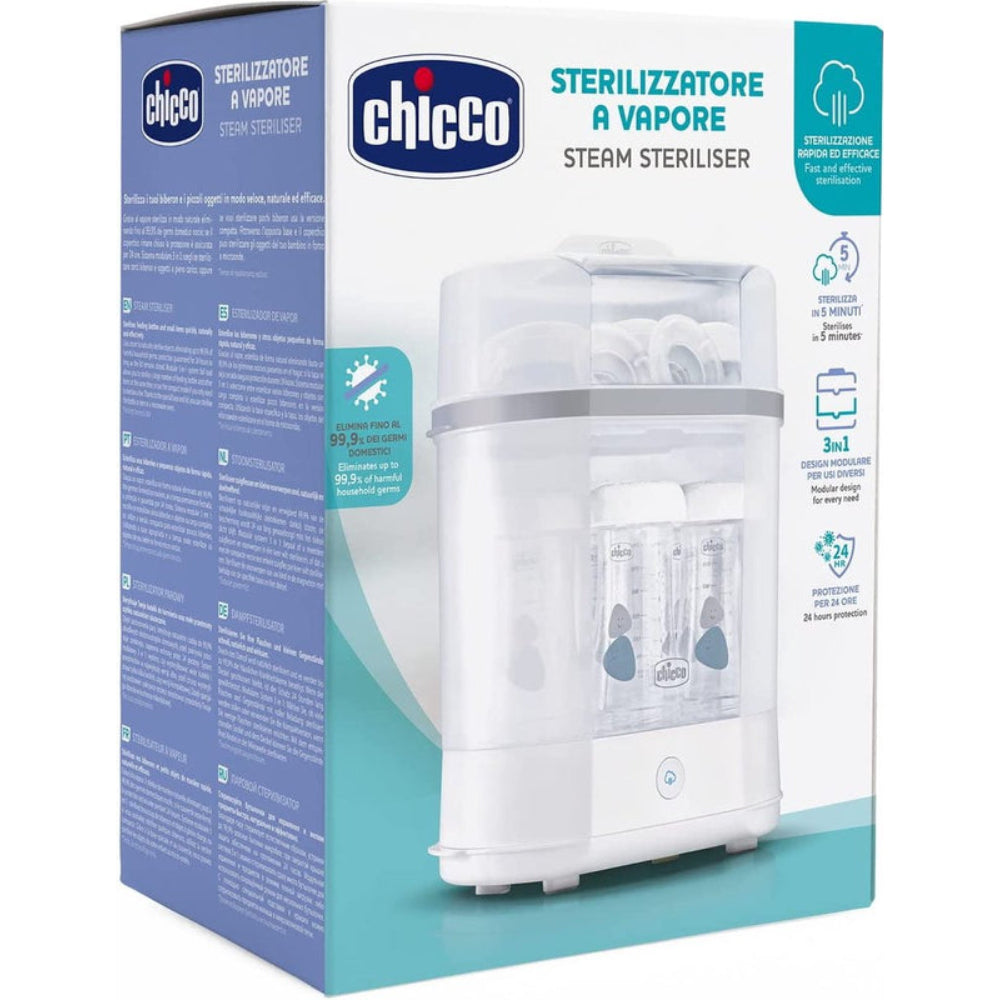 Chicco Natural 3 in 1 Steam Sterilizer – Full, Compact & Microwave Modes