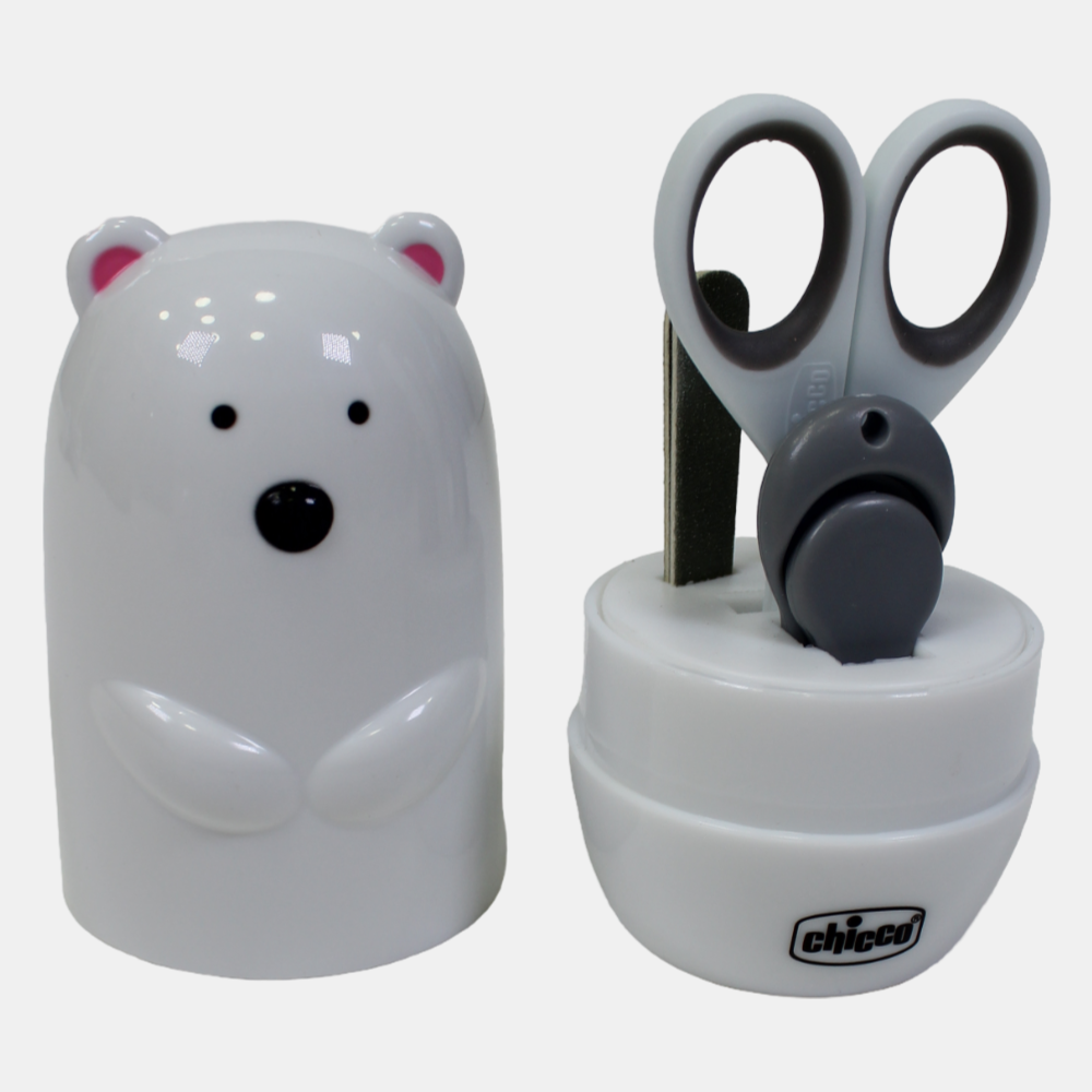 Chicco 4-in-1 Baby Manicure Set – Polar Bear (0M+)