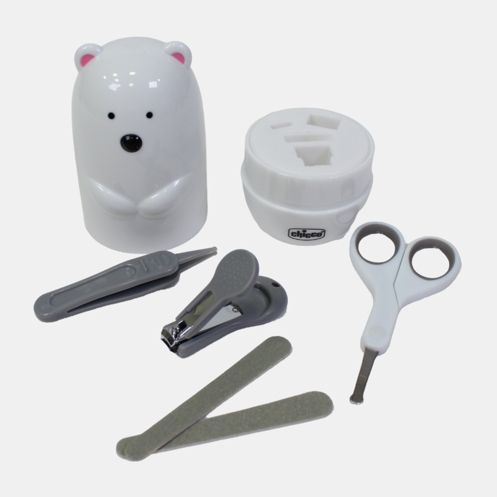 Chicco 4-in-1 Baby Manicure Set – Polar Bear (0M+)