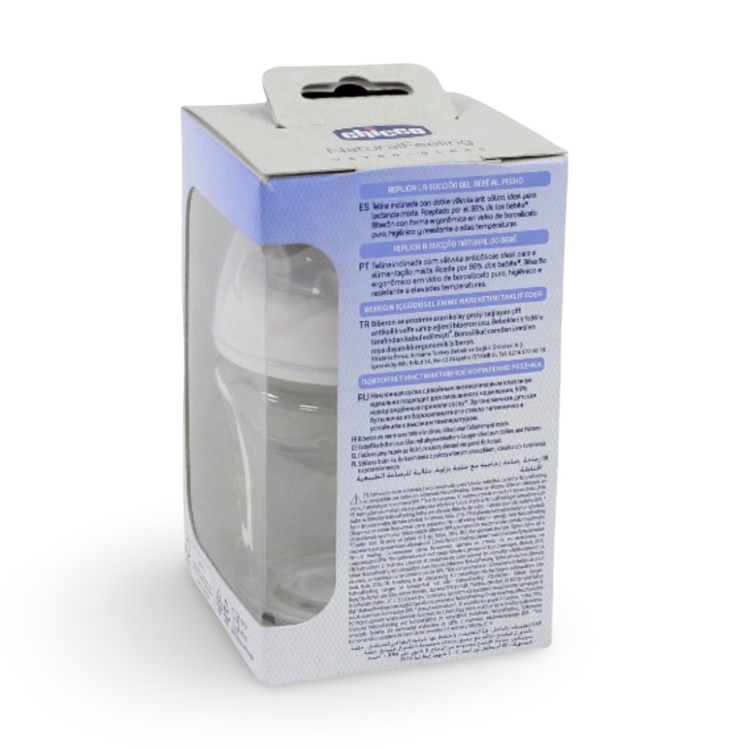 Chicco Natural feeling Glass Bottle Bunny 150ml