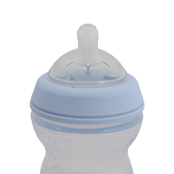 Chicco Natural Filling Plastic Bottle 250 ml (2+ Months) Blue