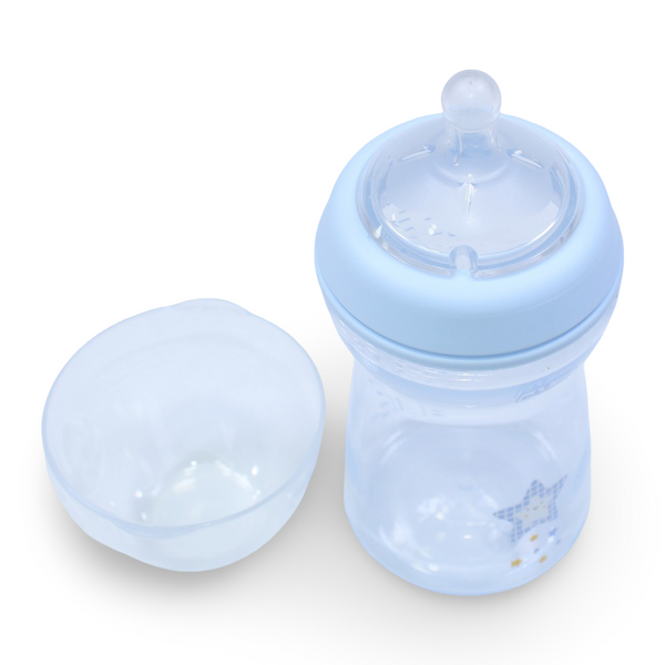 Blue Chicco Natural Feeling Bottle Fast Flow 330 ml (6+ Months)