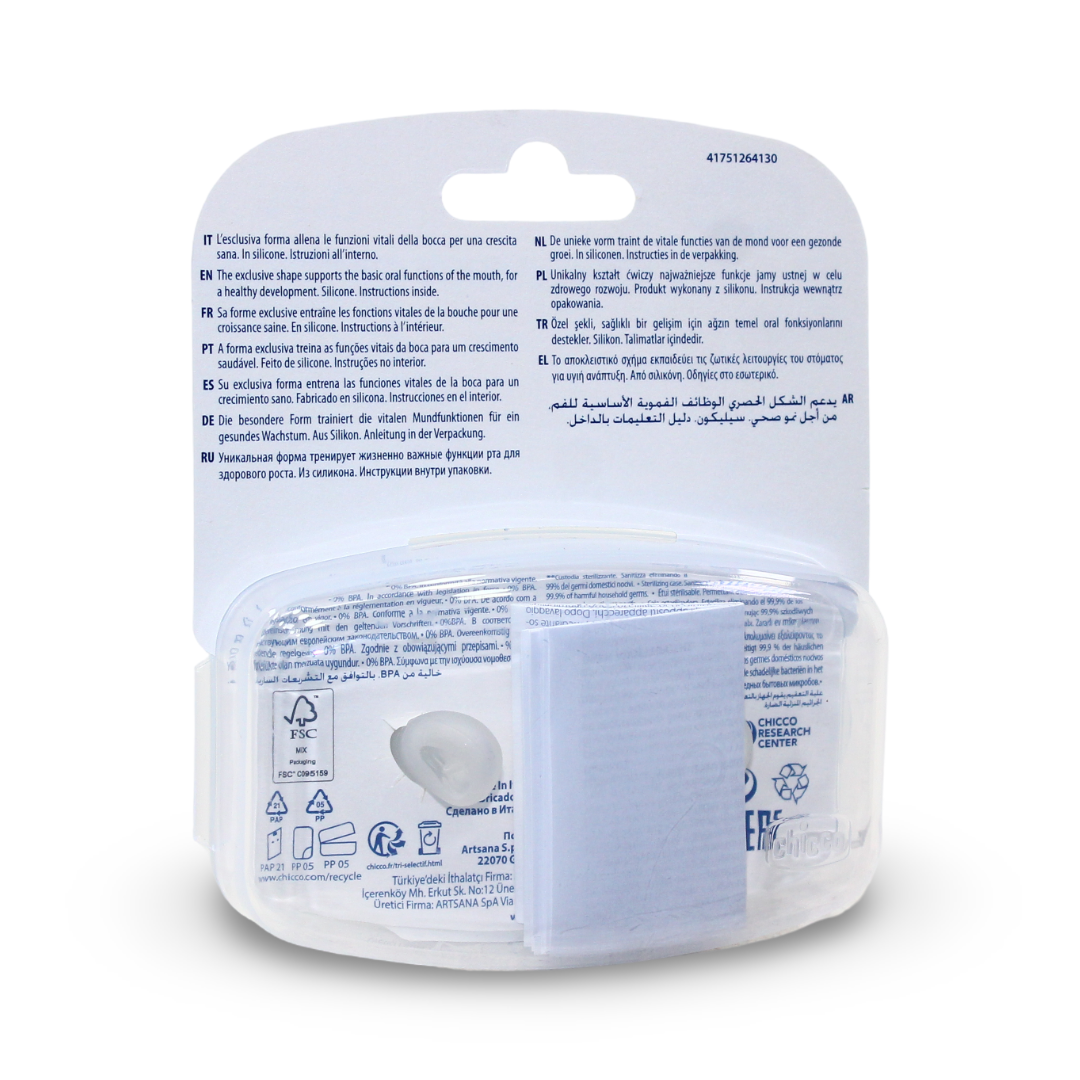 Chicco PhysioForma Micro Silicone Pacifiers 2-Pack – Mint & Grey