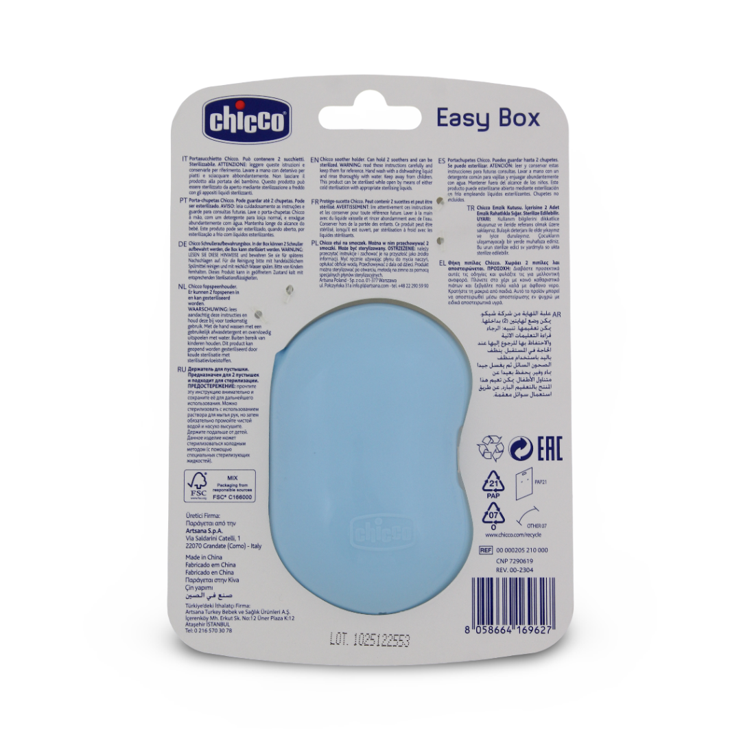 Chicco Easy Box Pacifier Holder – Baby Blue