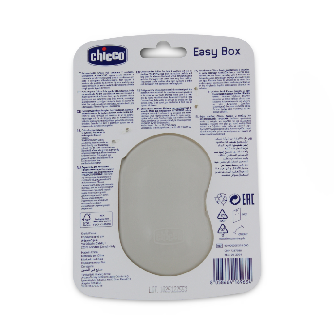 Chicco Easy Box Pacifier Holder – Grey