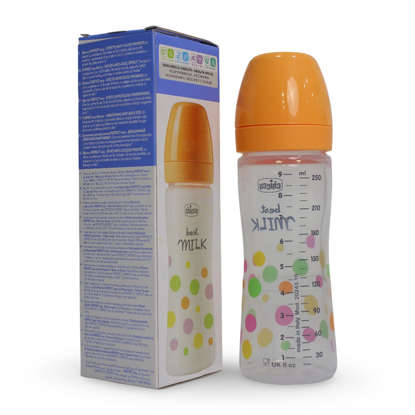 Chicco Perfect Easy Physio Anti-Colic Baby Bottle 250ml - Orange