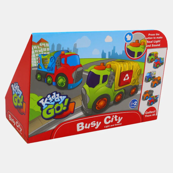 Busy City Truck With Ligh And Sound