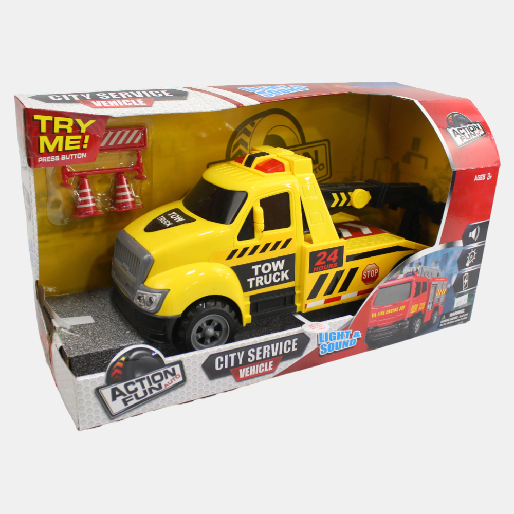 DHTFC10348\City Service Light And Sound  Friction Tow