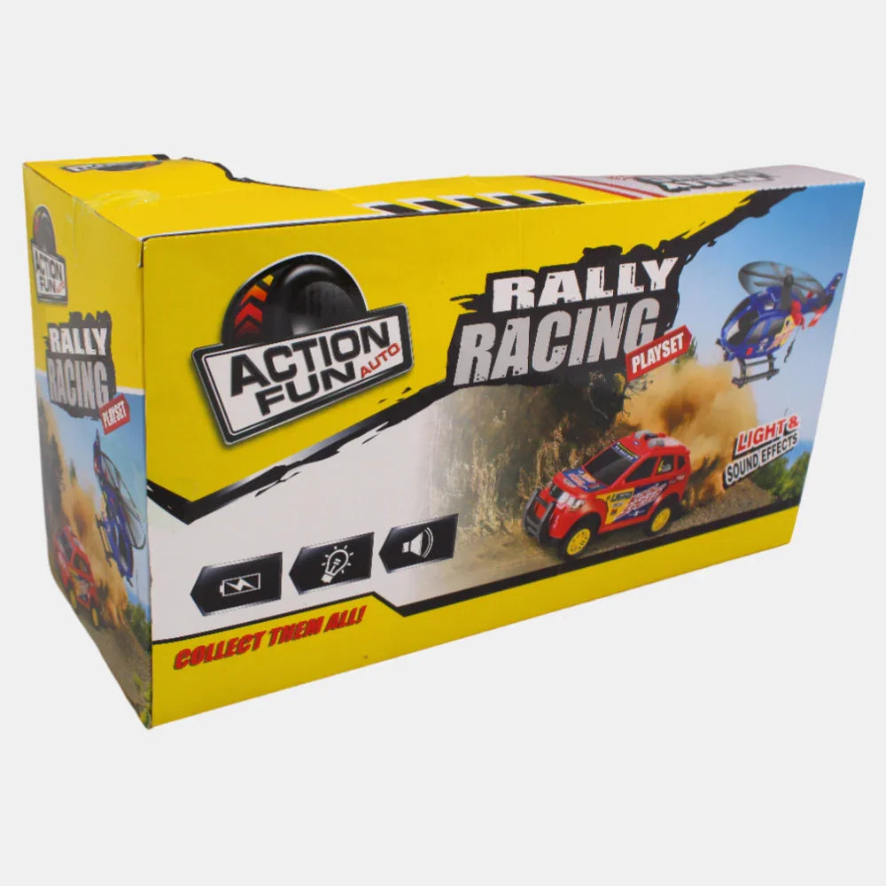DHTS10554\Rally Racing Friction Helicopter With Light And Voice