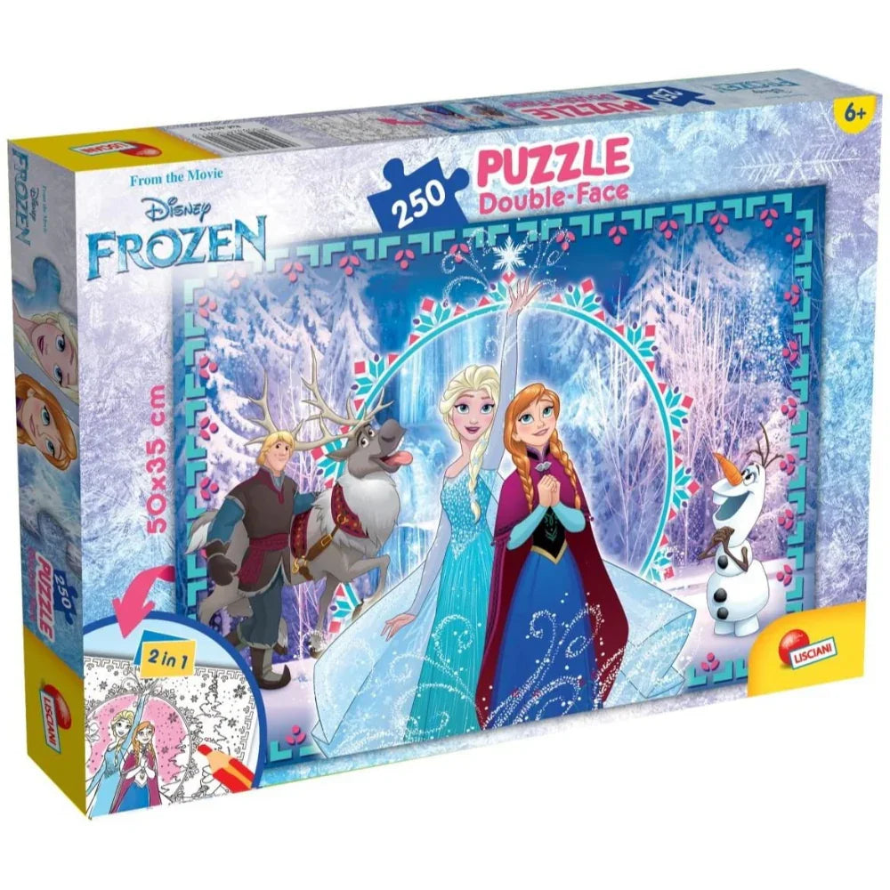 Lisciani Frozen Double-Face Puzzle - 250 Pieces - Toys