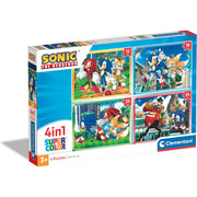 Clementoni Sonic the Hedgehog Super Color 4-in-1 Puzzle