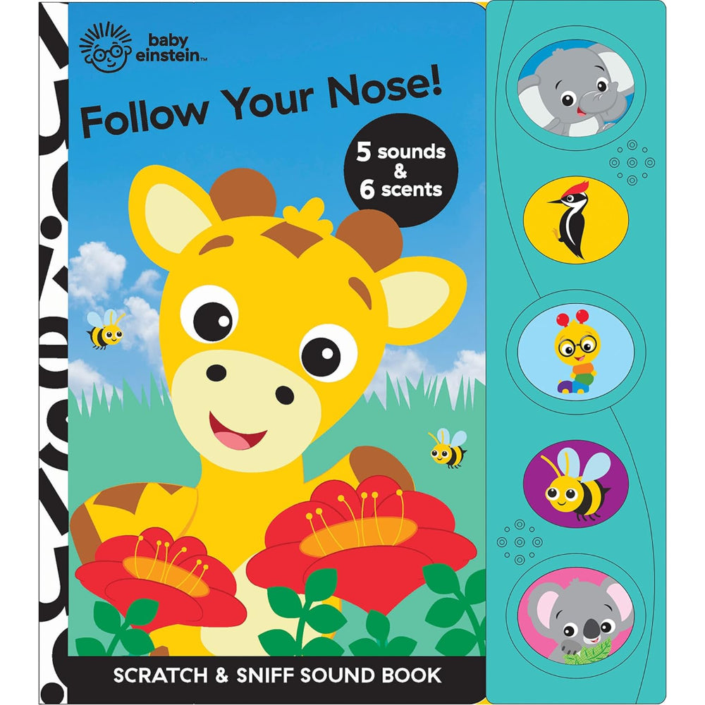 Baby Einstein Follow Your Nose! Scratch and Sniff Sound Book