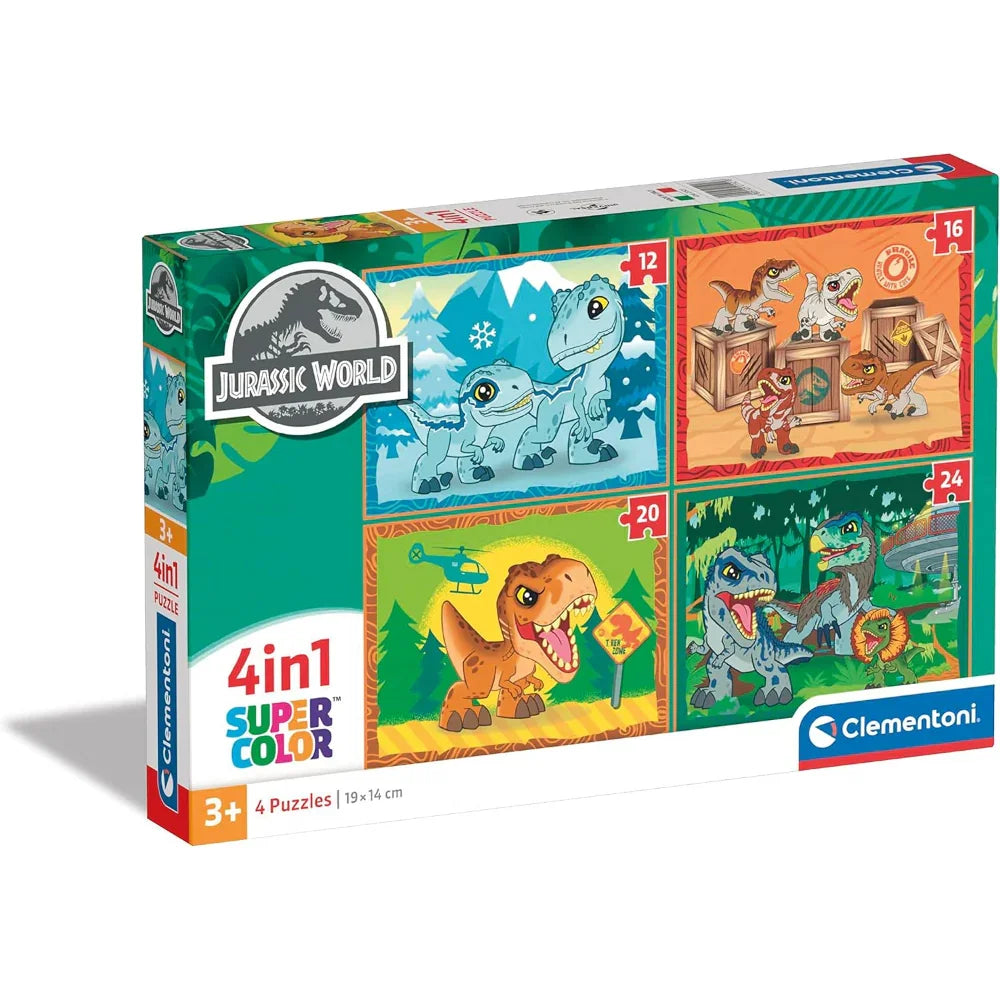 Clementoni Jurassic World Super Color 4-in-1 Puzzle - Toys