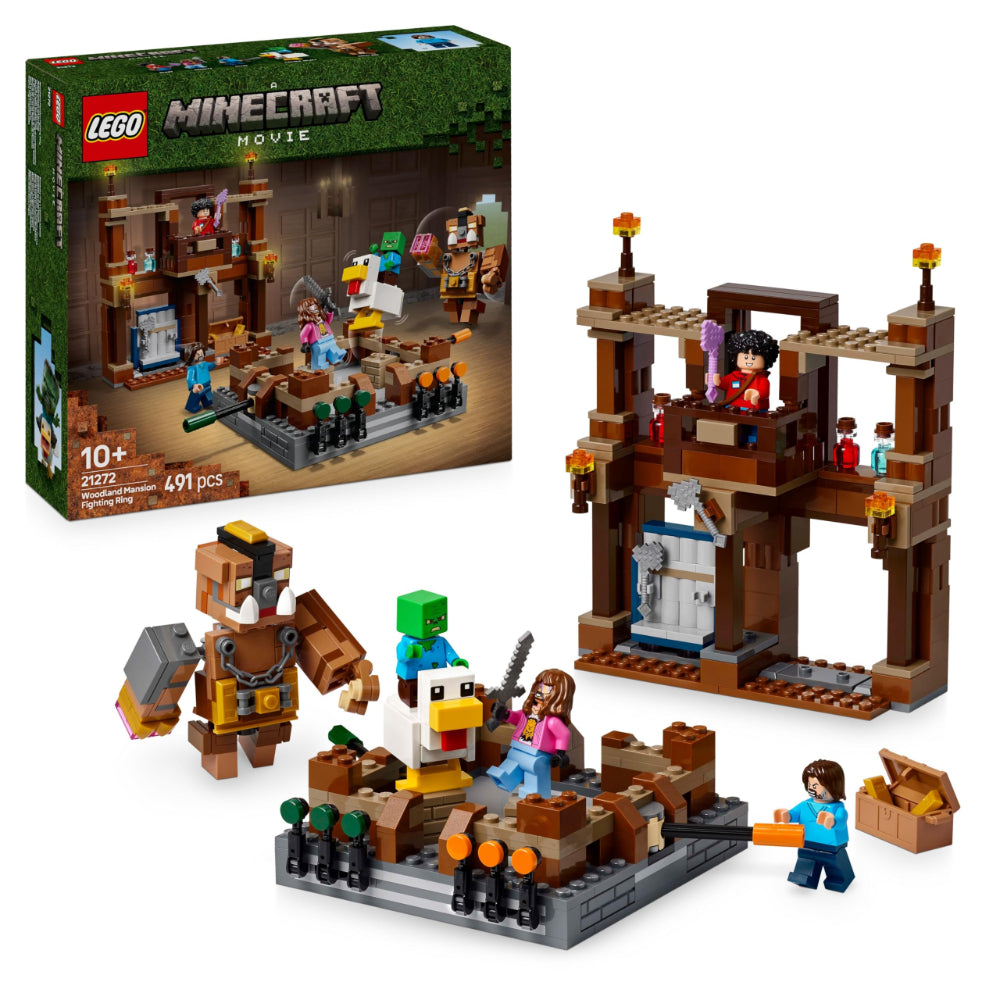 Lego Minecraft Woodland Mansion Fighting Ring Building Blocks Set – 491 Pcs