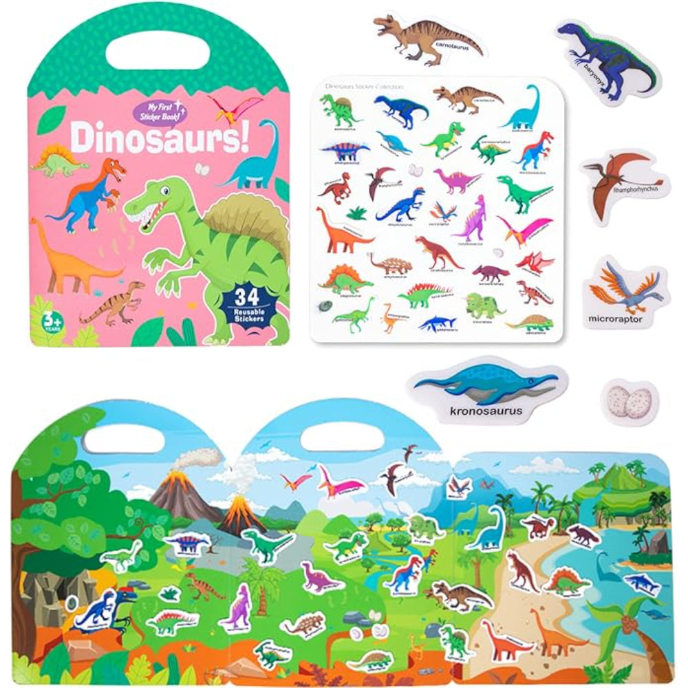 "My First Sticker Book!" Dinosaurs Stickers – 34 Pcs - Toys - Bright Future