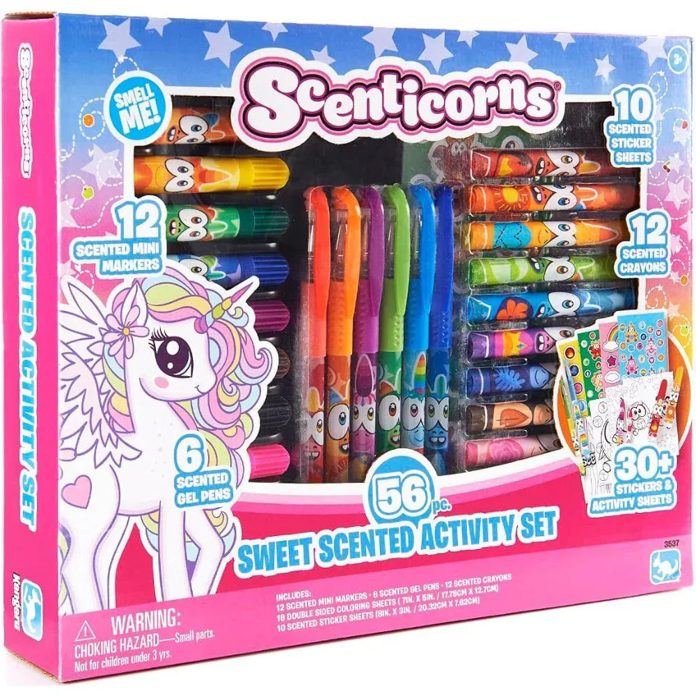 Scenticorns Sweet Scented Activity Set - 56 Pcs - School - Kangaru