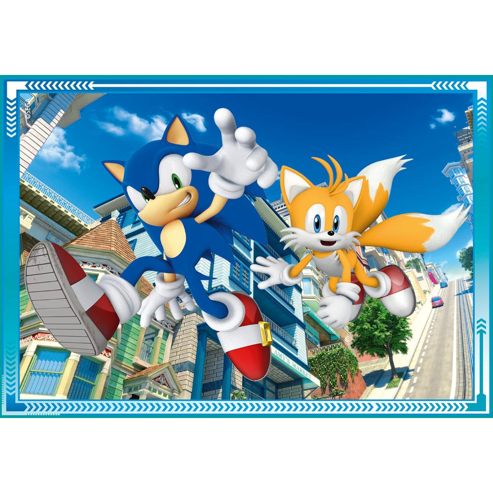 Clementoni Sonic the Hedgehog Super Color 4-in-1 Puzzle