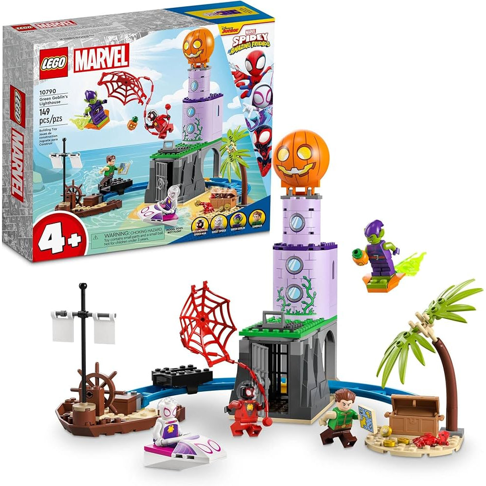 Lego Marvel Team Spidey at Green Goblin's Lighthouse Set - Toys