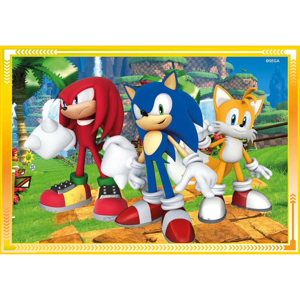 Clementoni Sonic the Hedgehog Super Color 4-in-1 Puzzle