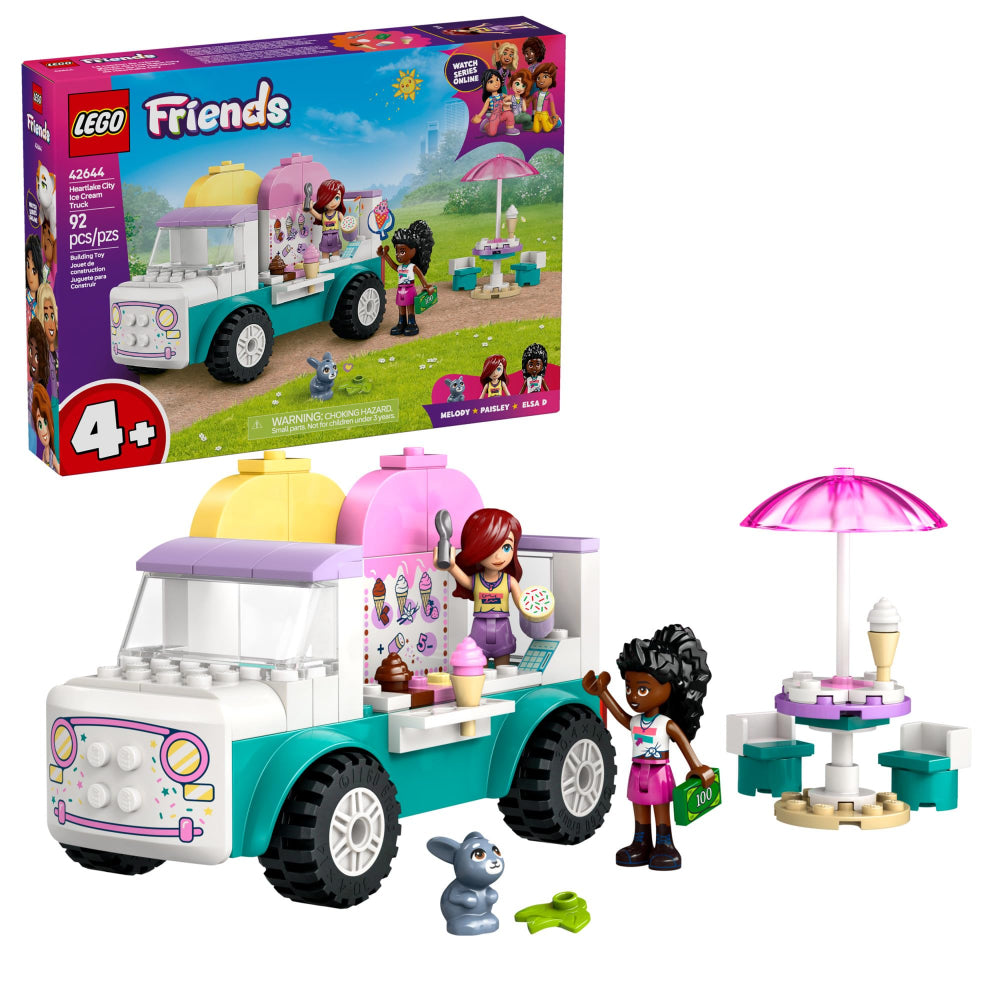 Lego Friends Heartlake City Ice Cream Truck Set – 92 Pcs - Toys