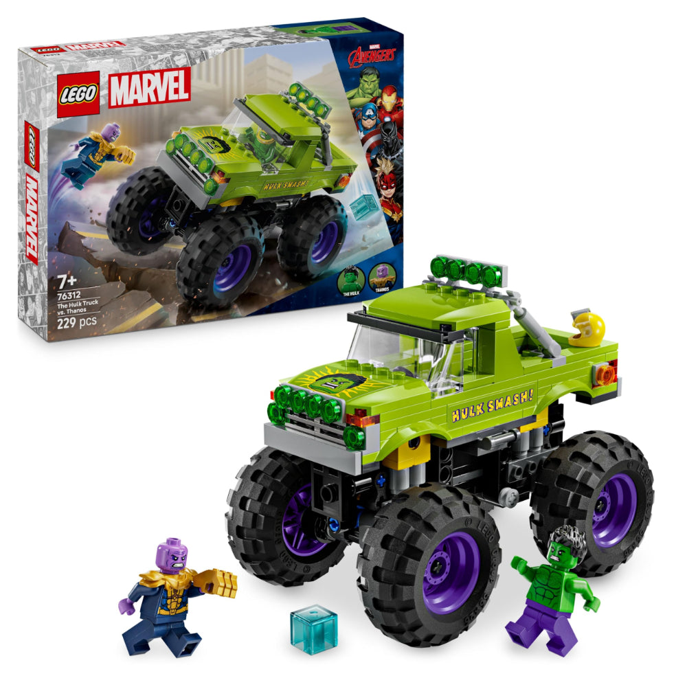 Lego Marvel The Hulk Truck vs. Thanos Building Toy Set