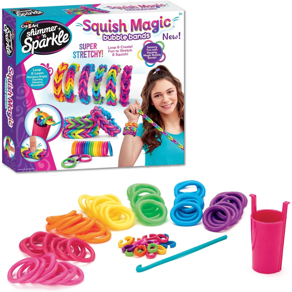 Shimmer N Sparkle Squish Magic Bubble Bands - Toys - Cra-Z-Art