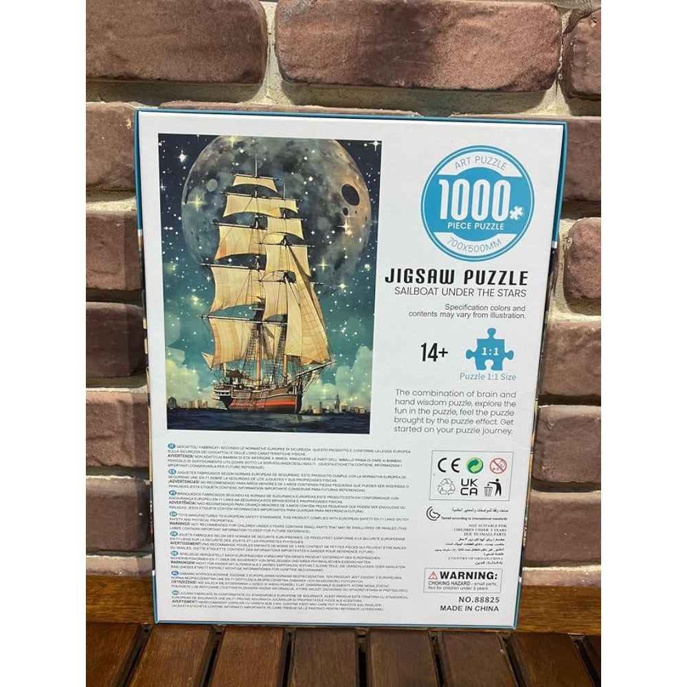 Sailboat Under the Starry Sky Puzzle - 1000 Piece