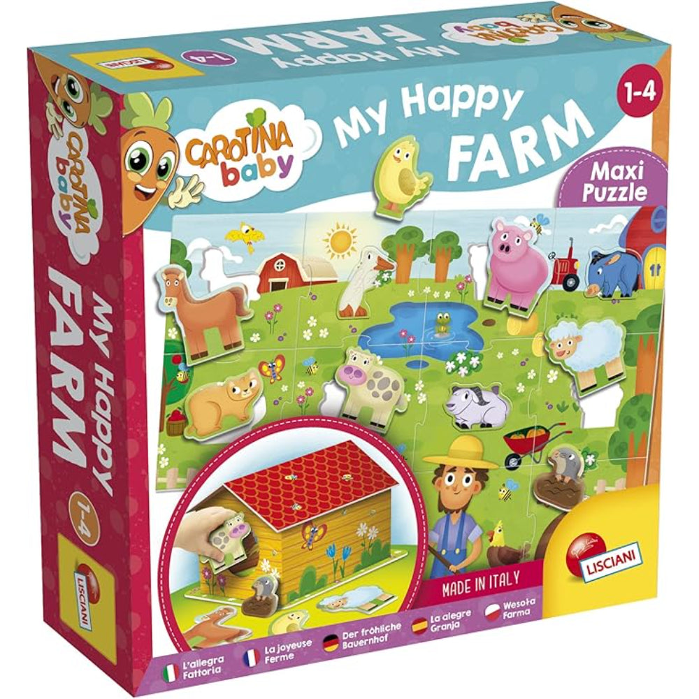 Lisciani - Puzzle Carotina Baby – My Happy Farm Lisciani