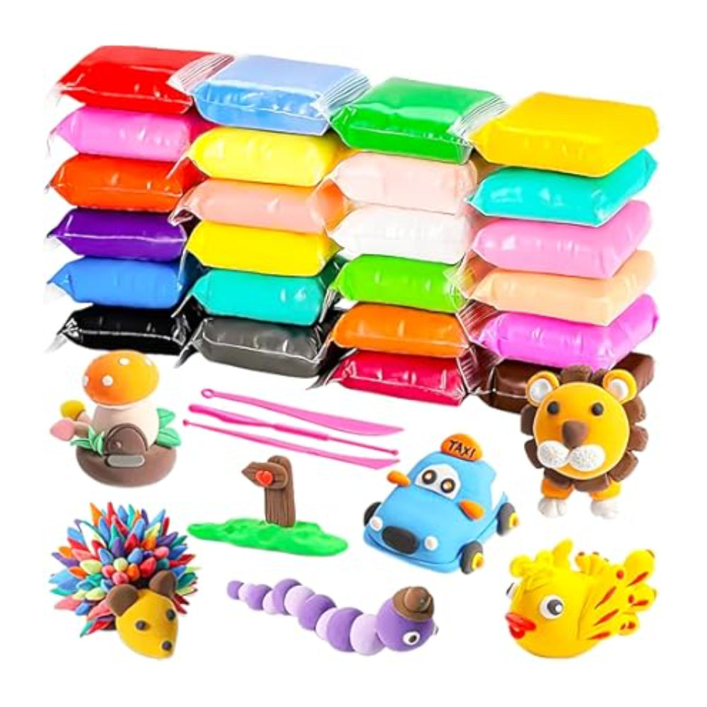 Art Kids Air Dry Soft Clay - 24 Colors