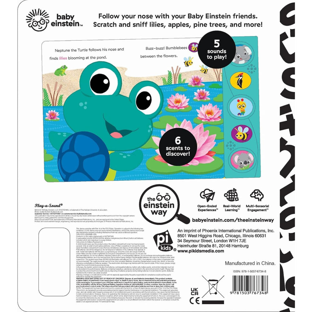 Baby Einstein Follow Your Nose! Scratch and Sniff Sound Book