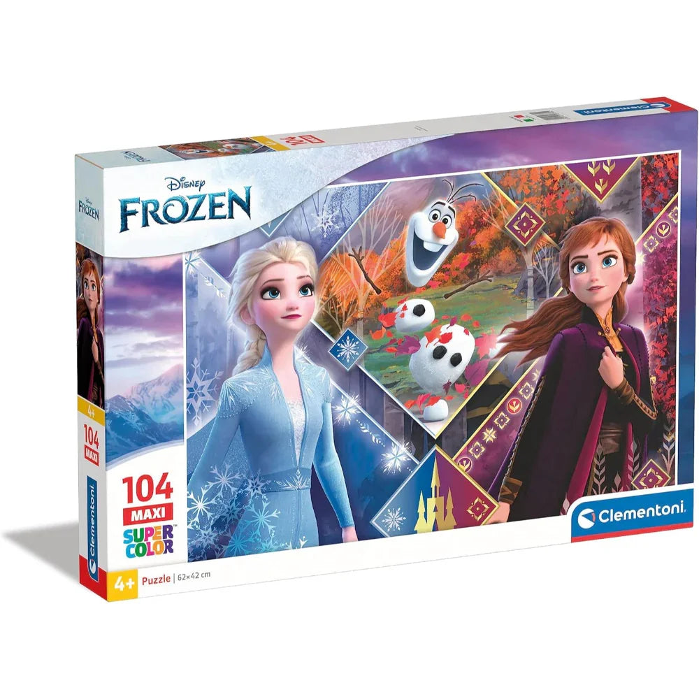 Clementoni Frozen Maxi Super Color Puzzle – 104 Pcs - Toys
