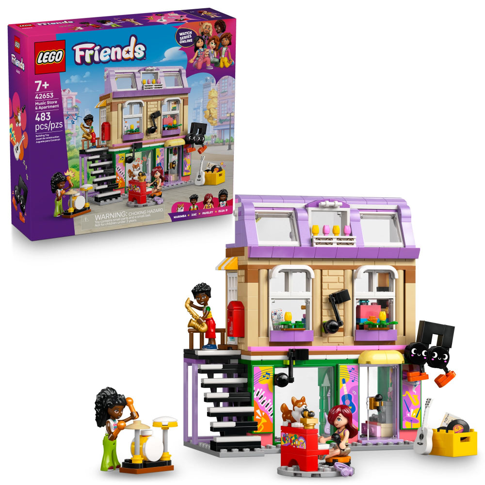 Lego Friends Music Shop & Apartment Building Set - Toys