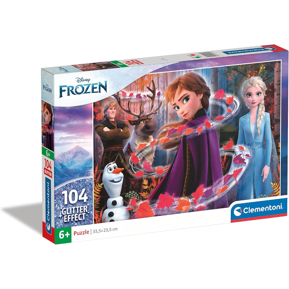Clementoni Glittery Frozen Puzzle - 104Pcs