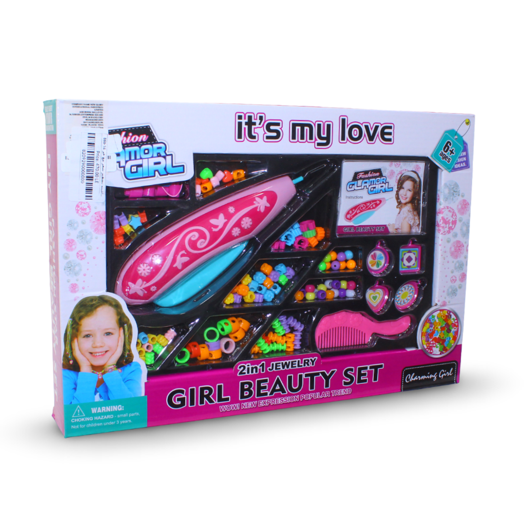 Fashion Glamour Girl Beauty and Jewelry Set