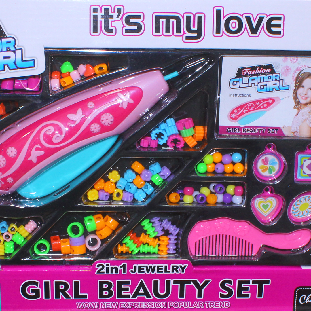 Fashion Glamour Girl Beauty and Jewelry Set
