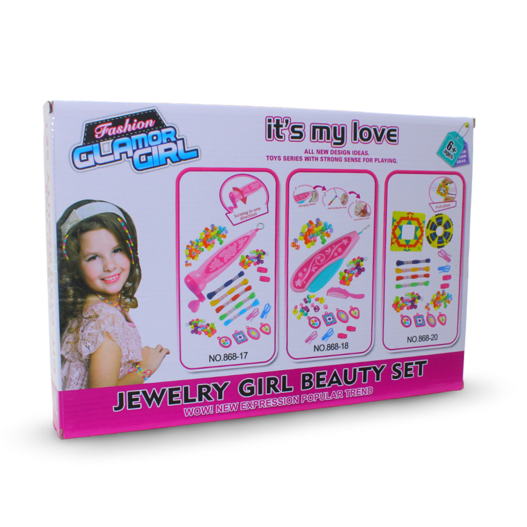 Fashion Glamour Girl Beauty and Jewelry Set