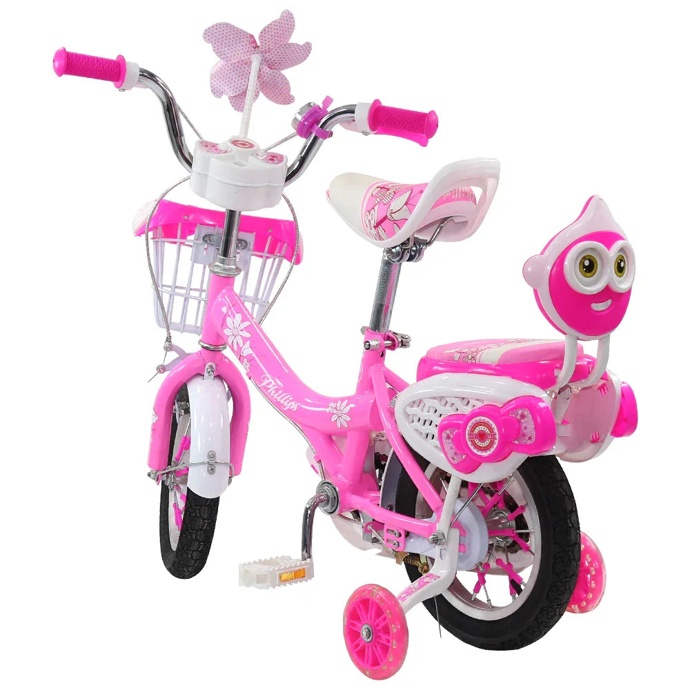 12” Girls Bike with Rear Seat – Pink - Toys - OKO