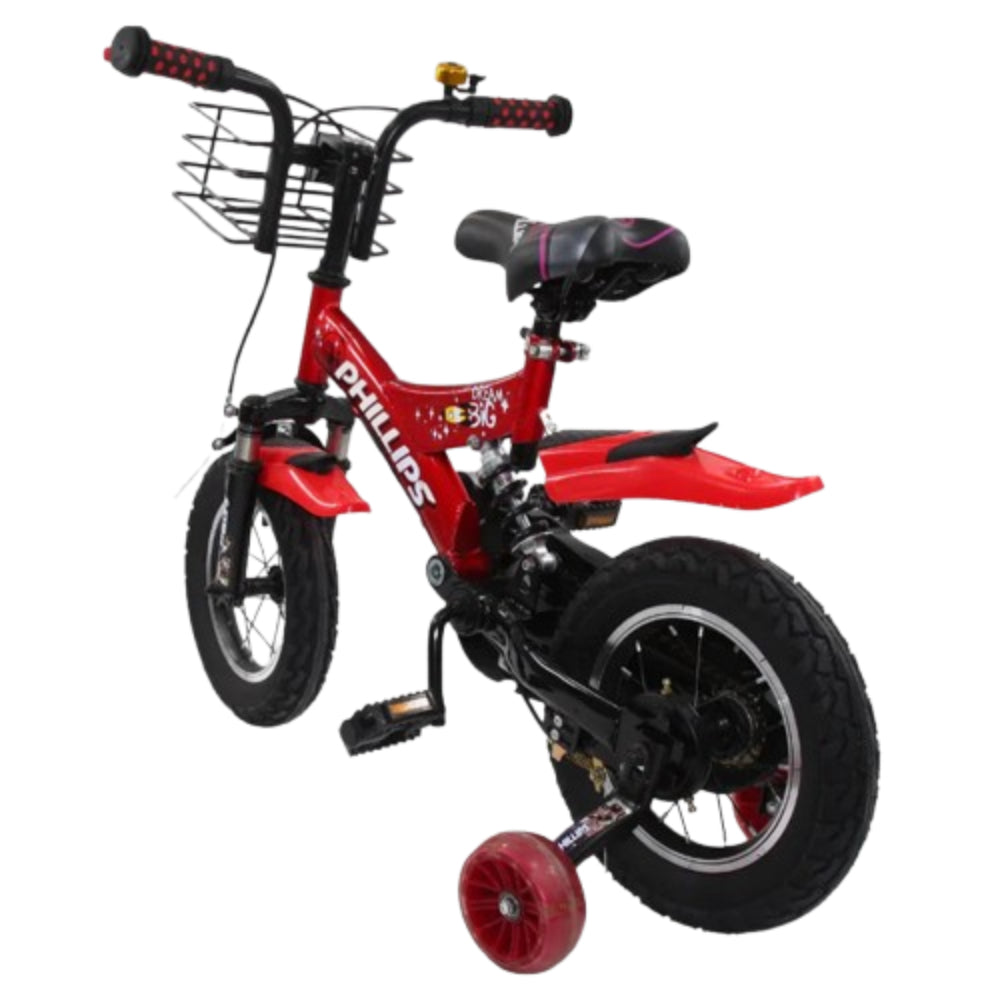 12-Inch Red Bicycle for Toddlers – Lightweight & Durable