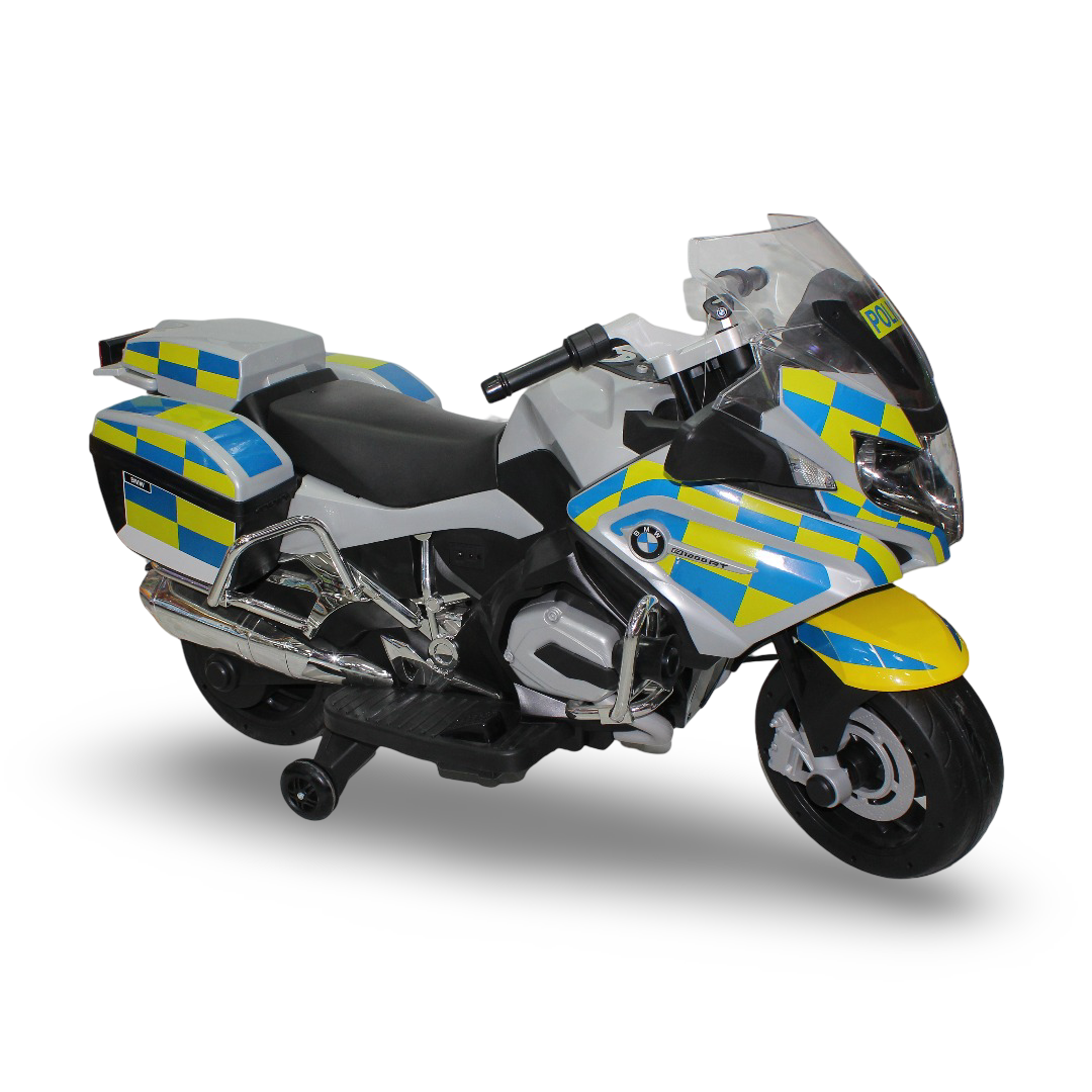 Kids Electric Ride On Police Bike 12v - Toys - Al Safa Co