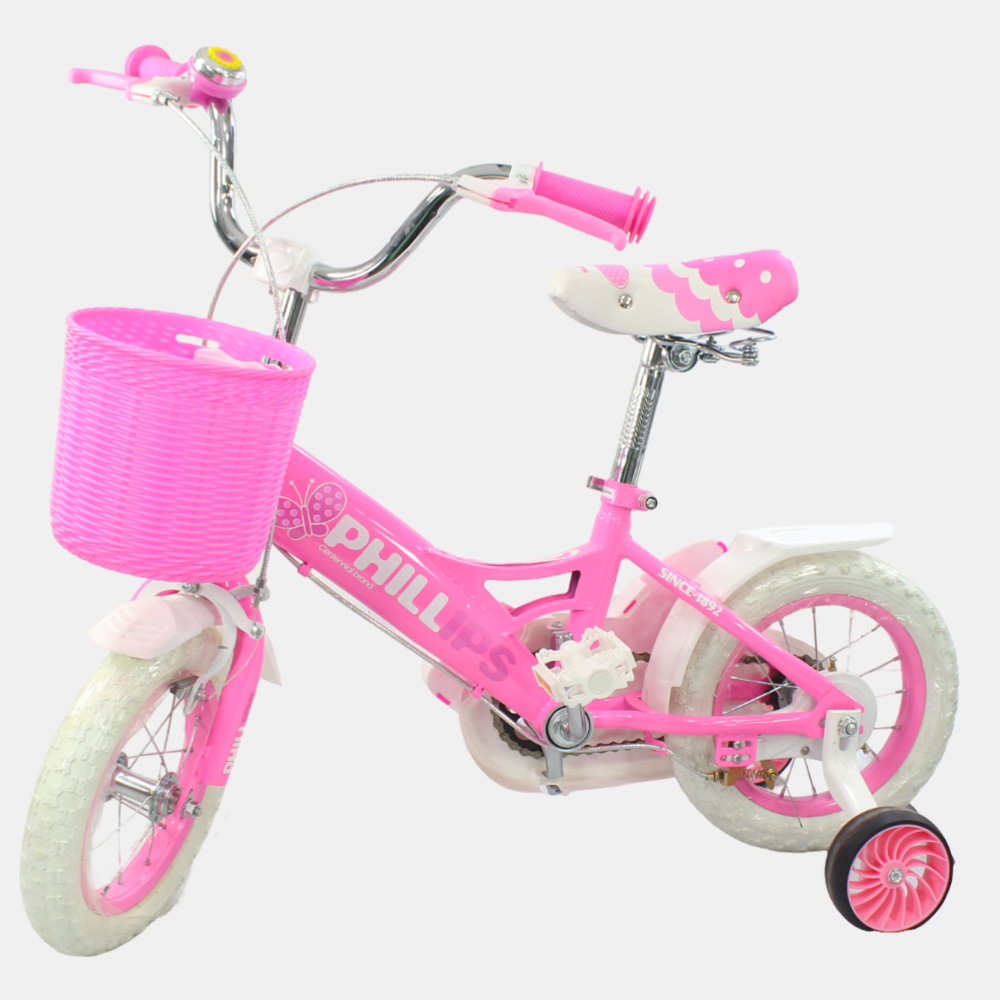 12" Girls Bicycle - Simple Design Pink