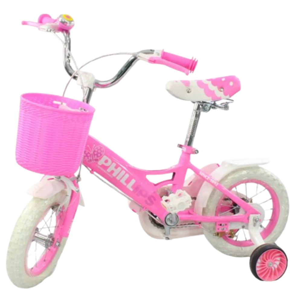12" Girls Bicycle - Simple Design Pink