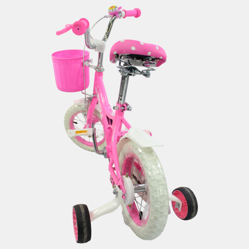 12" Girls Bicycle - Simple Design Pink