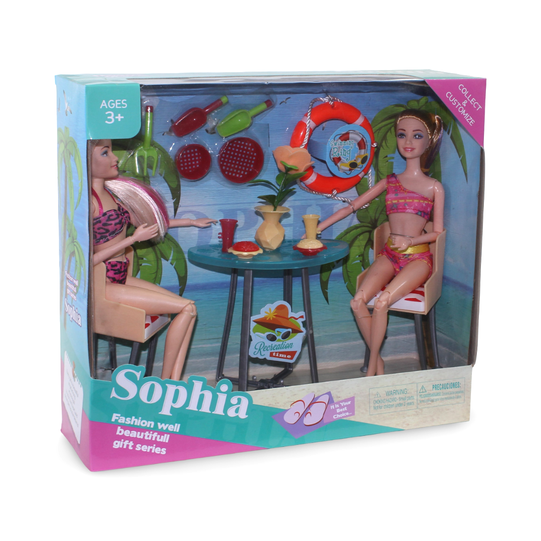 "Sophia" Fashion Doll Swimming Time Set - Toys - Al Saeed