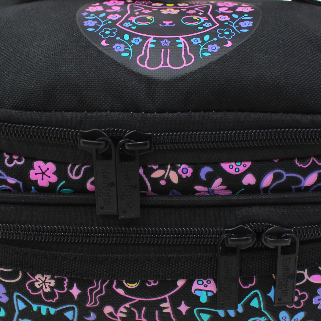 Smiggle Dreamy Flower Cat Double-Decker Insulated Lunch Bag