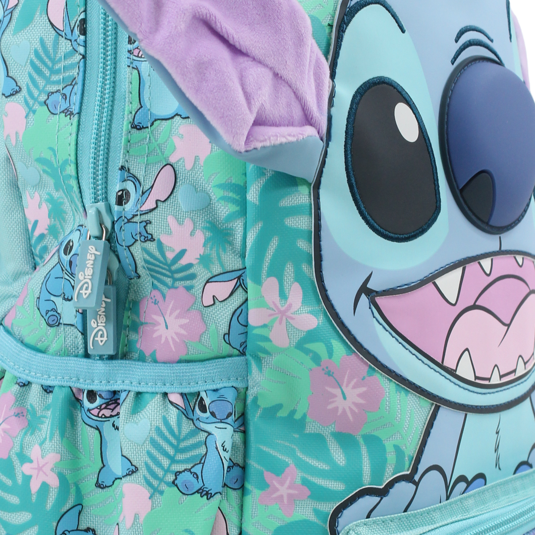 Smiggle Disney Stitch Junior Hoodie Backpack – 14 Inches